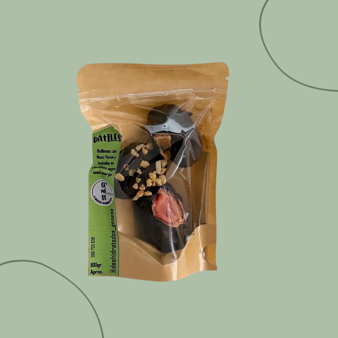 Dátiles rellenos de nuez pecán Delicatesen 3 unidades.
